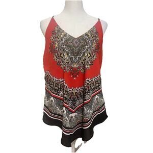 Vintage 90s Y2K Iz Byer Handkerchief Halter Top L